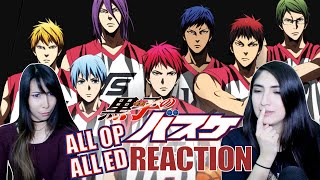 SUPER SAIYAN BASKETBALL PLAYERS  Kuroko no Basket ALL Openings amp Endings Reaction [upl. by Ennasor]