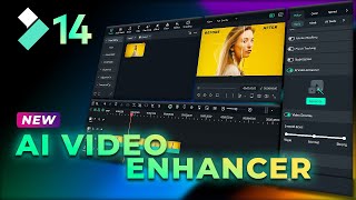 Whats NEW IN FILMORA 14  AI Video Enhancer [upl. by Akiehsat]