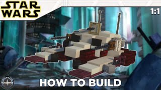 Republic fighter tank  Minecraft Star Wars tutorial [upl. by Anjanette]