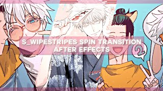 SWipeStripes Spin Transition  After Effects [upl. by Attlee]