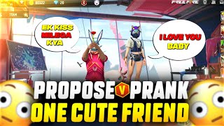 HOW TO MAKE GIRLFRIEND IN FREEFIRE  FREE FIRE PROPOSAL PRANK VIDEO  FREE FIRE LOVE PRANK VIDEO [upl. by Lsiel]