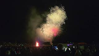 Burntisland bonfire fireworks finale 4k HDR [upl. by Adyam]