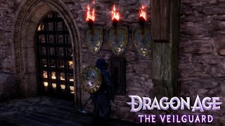 Warden Castle 3 TorchesShields Lever Puzzle Solution Treasure  Dragon Age The Veilguard [upl. by Yelhs]