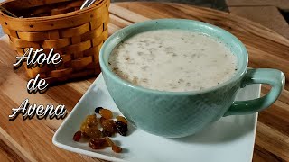 ATOLE DE AVENA con leche  Creamy Mexican Oatmeal ❤️ [upl. by Aleet]