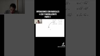 Operaciones con Radicales 4 ESO y Bachillerato Parte 1  ProfeDMarquez [upl. by Syah]