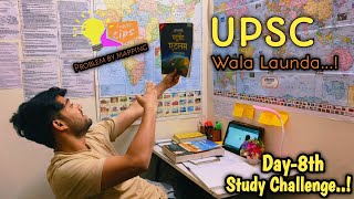 day8th I woke up at 445 Am for upsc study 🔥 21 days study challenge UPSC Study Vlog [upl. by Zuliram]