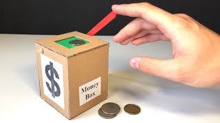 How to Make Coin Bank Box at Home [upl. by Sielen628]