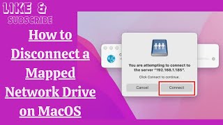 How to Disconnect a Mapped Network Drive on MacOS [upl. by Norat446]