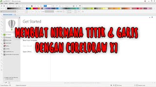 MEMBUAT CONTOH NIRMANA TITIK DAN GARIS DENGAN CORELDRAW X7  DESAIN GRAFIS PERCETAKAN [upl. by Meensat]