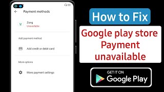 Google Playstore Purchase Problem Fix 💯 Your Transaction Cannot Be Completed Google Play Error [upl. by Lleder352]