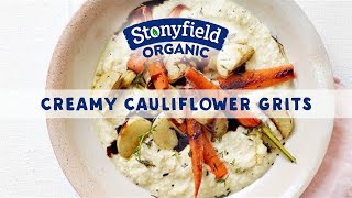 Creamy Cauliflower Grits  Danny Seo [upl. by Enelie38]