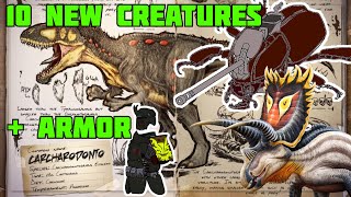 10 NOUVEAUX DINOS ARRIVENT SUR ARK  UNE ARMURE  FJORDUR  TOUT SAVOIR [upl. by Leffen239]