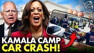 🚨Kamala’s Campaign Motorcade CRASHES Blood and Broken Bones Everywhere  VP ABANDONS The Victims [upl. by Valene]