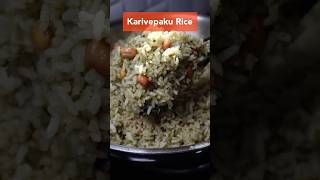 Karivepaku Rice  Lunch Box Recipe [upl. by Trillby214]