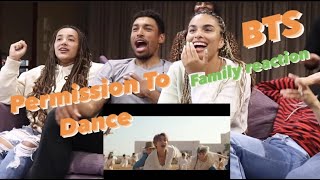 BTS Permission To Dance Reaction Family Reaction [upl. by Ama]