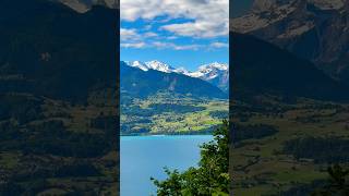 Sigriswil Switzerland ❤️ switzerland travel swissalps lakethun travelblogger nature bridge [upl. by Eleumas]