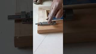 DIY woodworkingtower bolt installation on windowwoodworkrj [upl. by Spindell]