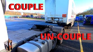 How To Couple amp UnCouple Class 1 Cat CE For Your Test Drivers POV [upl. by Adnol]