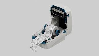 Gainscha 4“ Thermal Transfer Barcode Printer GE2406T [upl. by Ylrebme]