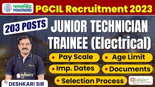 pgcil recruitment 2023  powergrid junior technician trainee  powergrid recruitment 2023  pgcil [upl. by Refennej598]