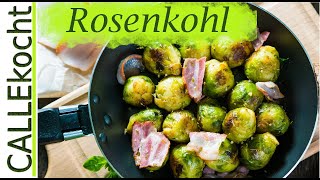 Leckeren Rosenkohl putzen und nach Großmutters Rezept zubereiten [upl. by Mehetabel]