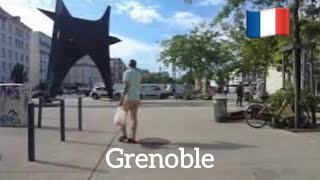 Grenoble France 4K walking tour grenoble4k walkingtour [upl. by Lalittah616]