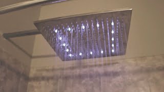 16 LED Rainfall Showerhead Must See [upl. by Arraes]