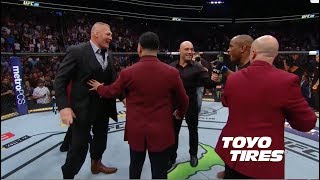 UFC 226 Daniel Cormier and Brock Lesnar Octagon Interviews [upl. by Merriott712]