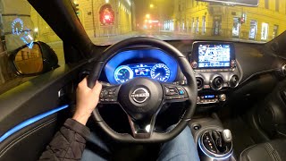 New NISSAN JUKE 2023  NIGHT POV test drive PURE DRIVING HYBRID [upl. by Adniles592]