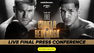 Canelo vs Edgar Berlanga LIVE Final Press Conference amp Face Off Video [upl. by Eissolf]