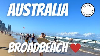 4K 🇦🇺BROADBEACH  GOLD COAST  AUSTRALIA 🇦🇺 Walk along the beach promenade [upl. by Yadnil]