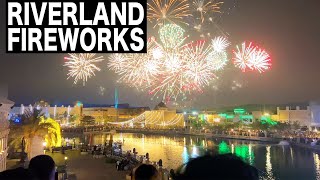 Riverland Dubai Fireworks  4K  Dubai Tourist Attraction [upl. by Navets]