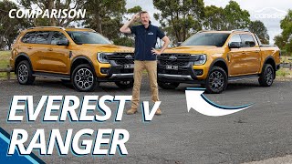 2024 Ford Ranger Wildtrak v Ford Everest Wildtrak Comparison  Which Ford ute or SUV best suits you [upl. by Tarkany]