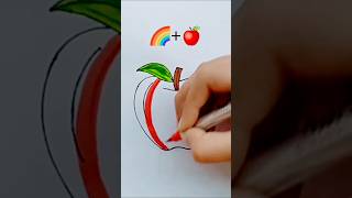 Rambo Apple Mix color 🎨artandcraft drawing creativeartmix satisfying art painting howtodraw [upl. by Clerk]