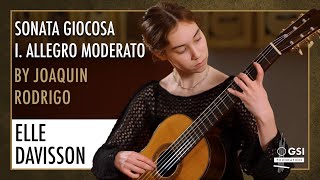 Elle Davisson performs Joaquín Rodrigos quotSonata Giocosa Mov Iquot on a 2012 Marcelíno López guitar [upl. by Lamrej521]