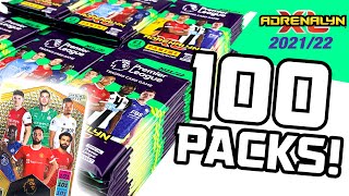 Opening 100 PACKS of ADRENALYN XL PREMIER LEAGUE 202122 INVINCIBLE CARD PULL [upl. by Esidnac]