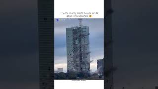 Us Tower demolition technology uniqeshorts virelshorts buildingscollapse [upl. by Htevi]