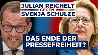 Julian Reichelt verklagt Deutschland Ministerin Schulze schlägt zurück Ende der Pressefreiheit [upl. by Basham178]