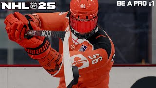 NHL 25  BE A PRO  Episode 1  Mistake [upl. by Haneen]