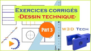 Exercices corrigés du dessin technique  partie 3 Coupes et sections [upl. by Fennie]