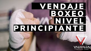 Vendaje Boxeo y Fitboxing 🥊 Nivel Principiante  Como vendar manos correctamente Tutorial 1 [upl. by Ilanos]