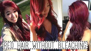 HAIR  Red Hair Without Bleaching  Alicia Huynh ♥ [upl. by Glogau922]