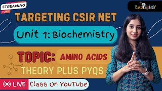 Target CSIR NET  Unit 1  Biochemistry  Amino Acids in One Shot [upl. by Iruam820]