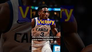 🇨🇦 Canada Basketball Dominates Australia  Olympic Highlights 2024 🏀 [upl. by Ailatan]