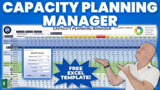 How To Create A Capacity Planning Manager In Excel From Scratch  FREE TEMPLATE [upl. by Yezdnil]