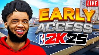 🚨PLAYING NBA 2K25 EARLY MAKING BEST BUILD NBA 2K25 Old Town is BACK Park Gameplay LIVE [upl. by Osrick]