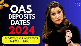 OAS Deposits Dates 2024  Monthly Raise in JULY For Low Income OAS Recipients [upl. by Greenburg]