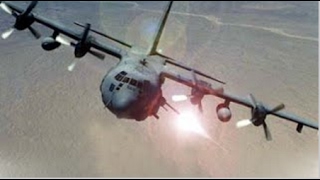 AC 130 in Action Firing Its Tanks Cannon AC 130 Hercules At Firing Range [upl. by Yesmar]