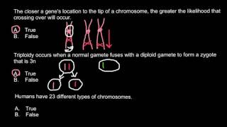 Chromosomes Crossing over and Triploidy [upl. by Angelika]