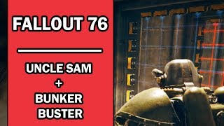 Fallout 76  Mission Walkthrought  Uncle Sam 1 StepCompletion  Bunker Buster  Enclaves Quests [upl. by Mezoff]